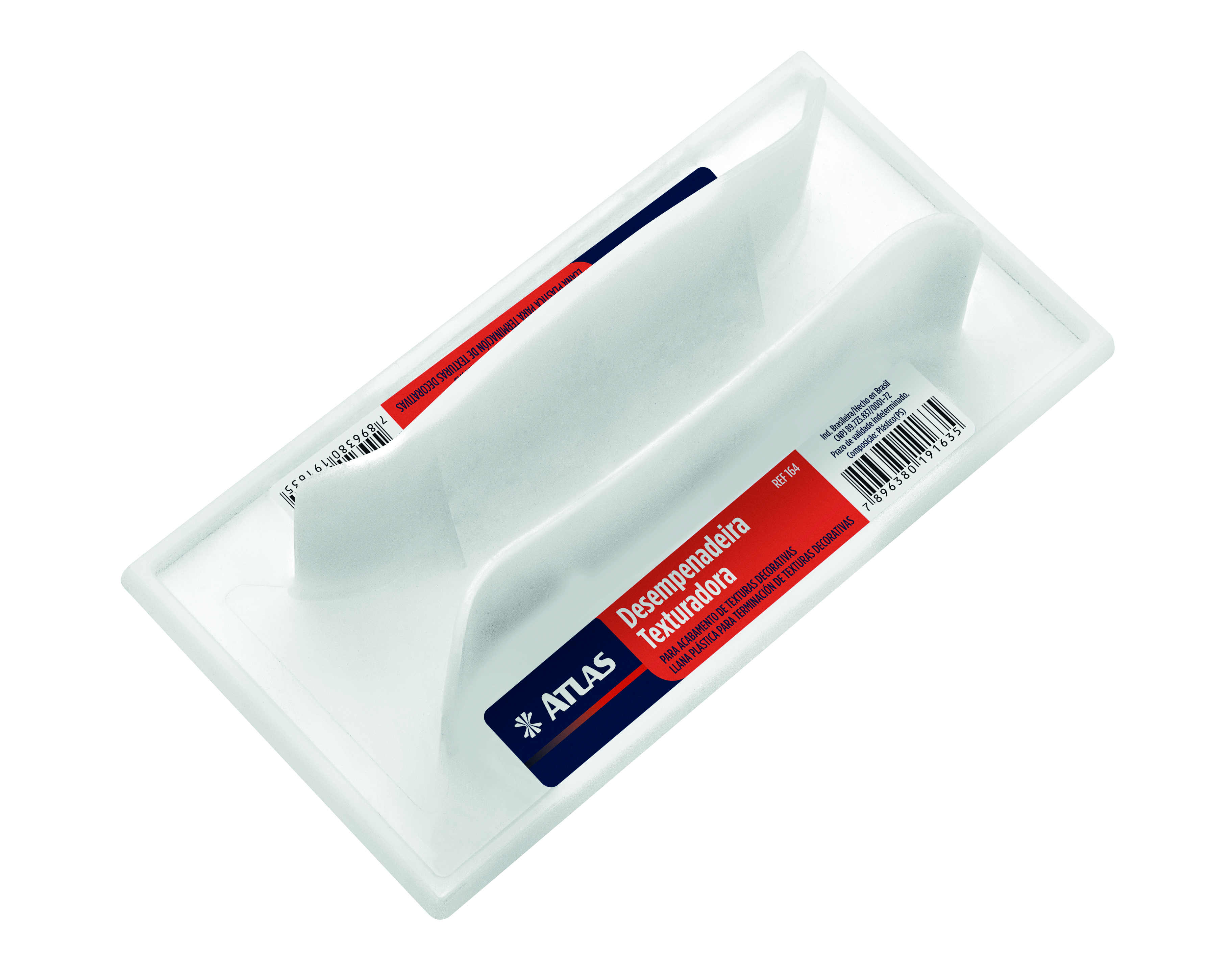 Desempenadeira plástica para acabamento de texturas